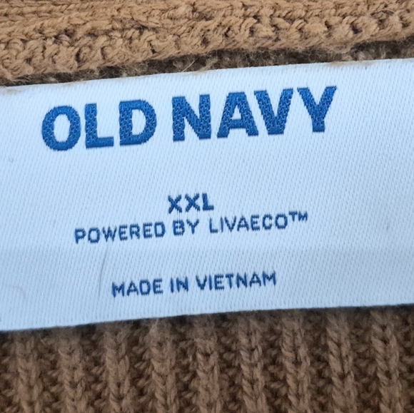 OLD NAVY Textured Long-Line Open-Front Sweater Spiced Saffron XXL - Picture 8 of 9